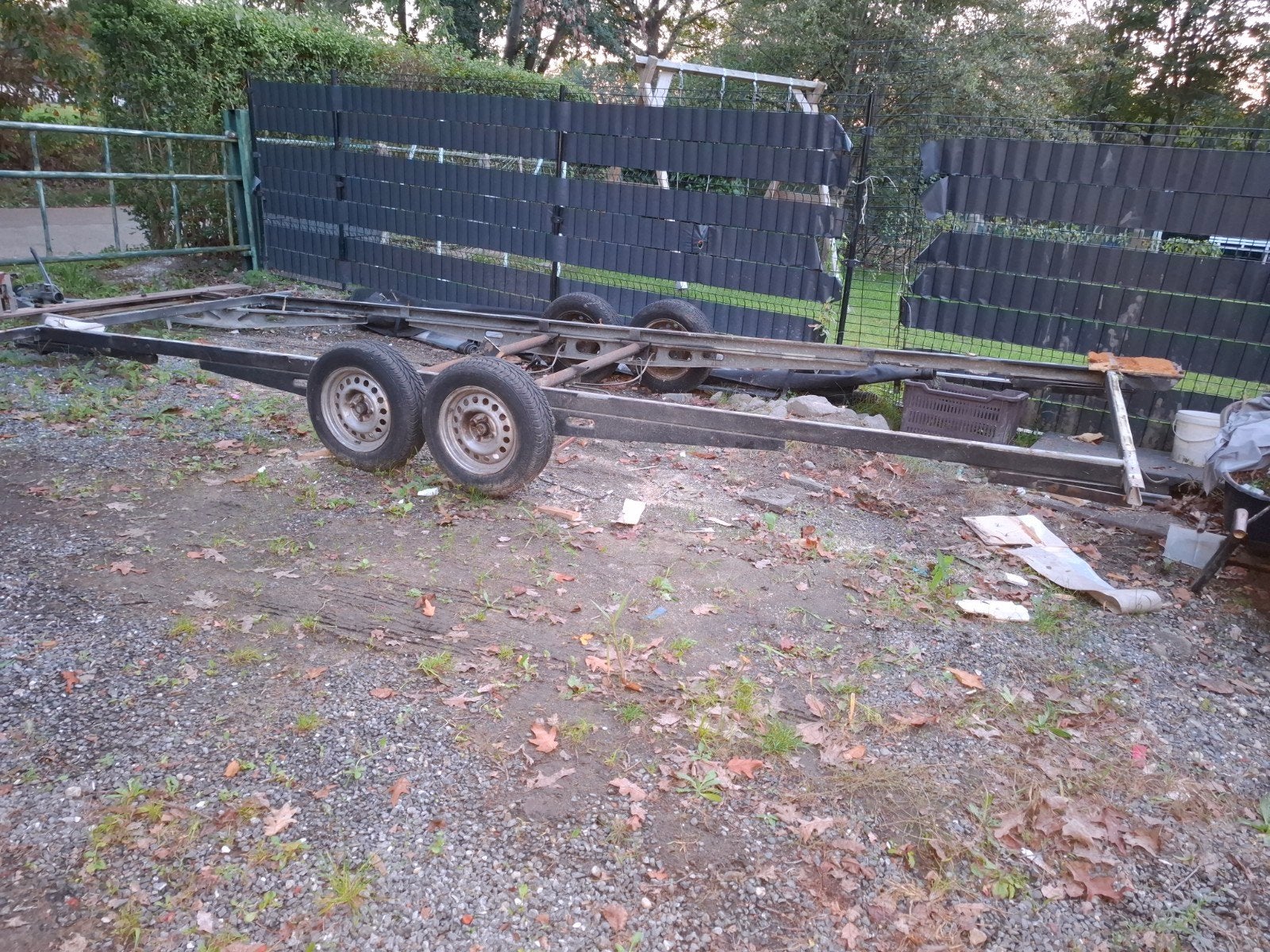 caravan chassis met papieren, Ophalen, Gebruikt