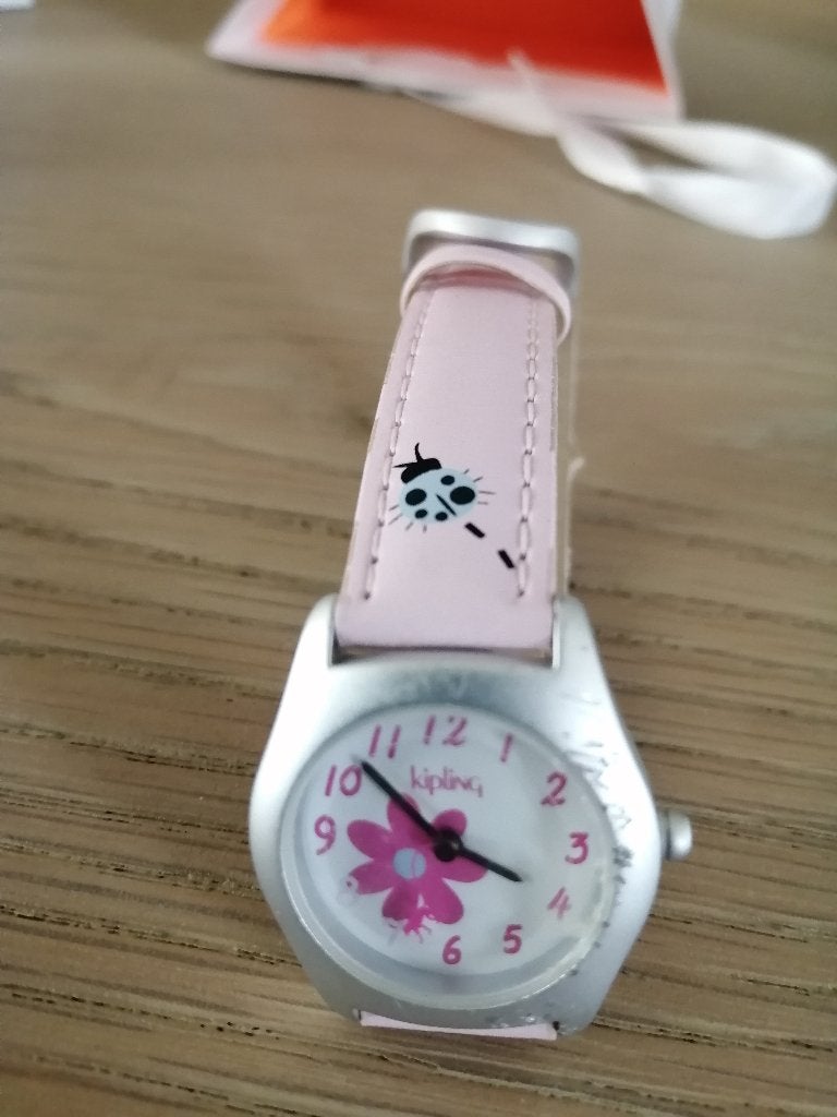kinderhorloge roze KIPLING, Ophalen of Verzenden, Zo goed als nieuw, Roze, Meisje