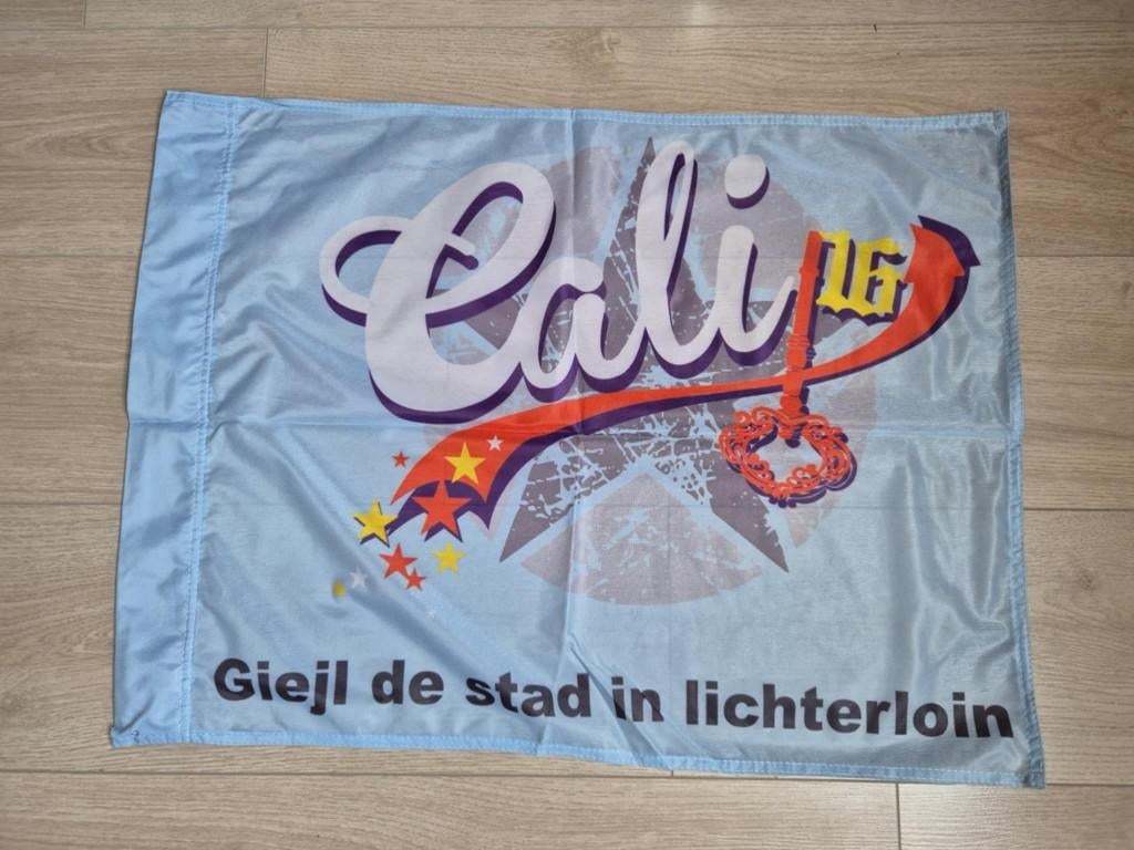 Carnaval Aalst vlag kandidaat prins Cali 2016, Diversen, Ophalen of Verzenden