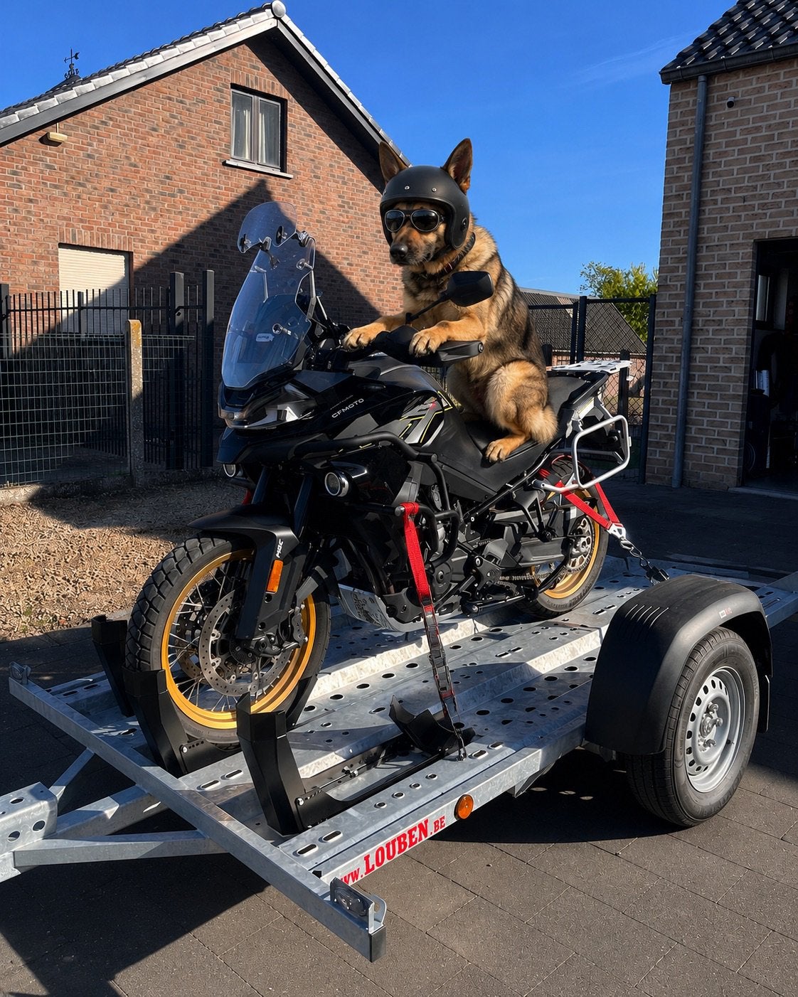 Motortrailer aanhangwagen te huur 1 tot 3 motoren, Ophalen, Nieuw
