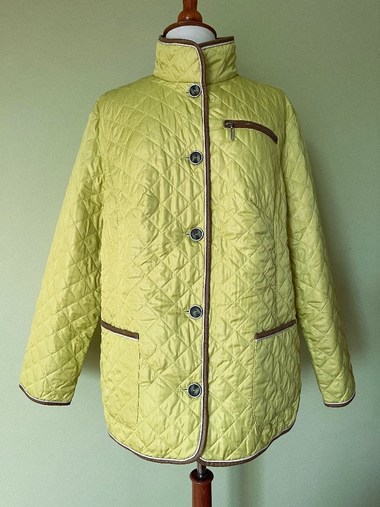 Sarandi gewatteerde jas geel maat 3XL, Geel, Maat 46/48 (XL) of groter, Sarandi, Ophalen of Verzenden