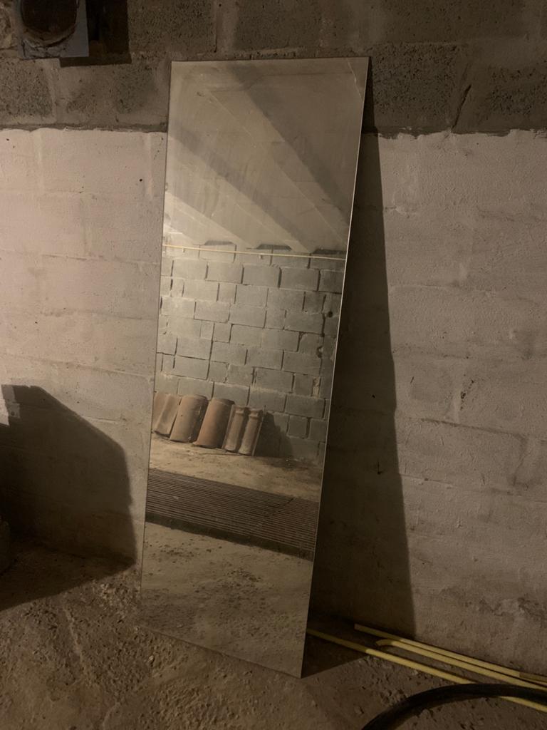 Grote spiegel, Huis en Inrichting, Ophalen, Zo goed als nieuw, 150 tot 200 cm, Rechthoekig