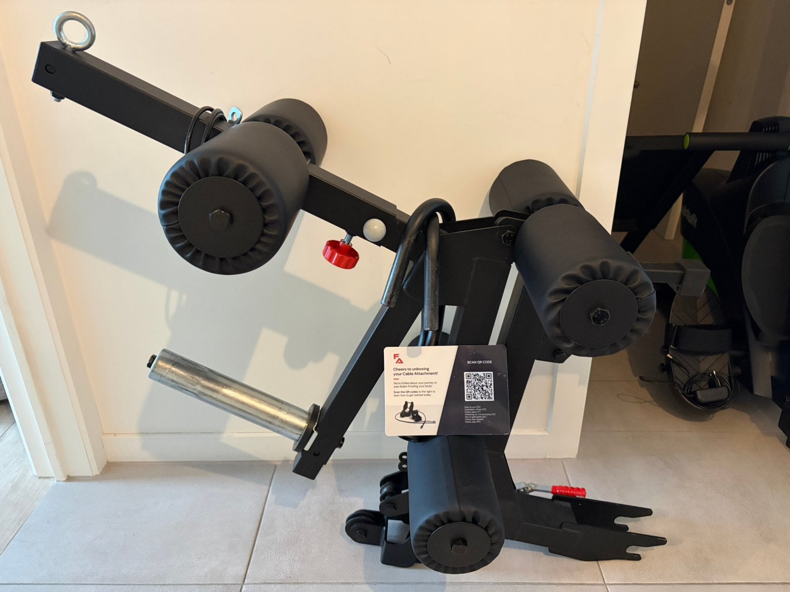 Freak Athlete Leg Developer + Cable attachment + handles, Enlèvement ou Envoi, Utilisé