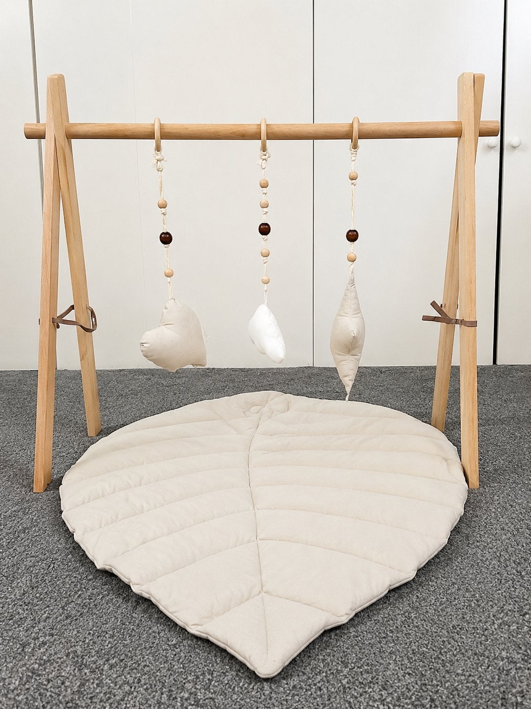 Houten Babygym met speekleed en hangers, Ophalen of Verzenden, Zo goed als nieuw