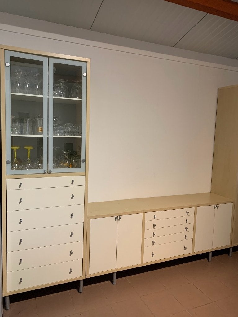 Set van 3 kasten, Ophalen, 5 laden of meer, 200 cm of meer, Overige houtsoorten