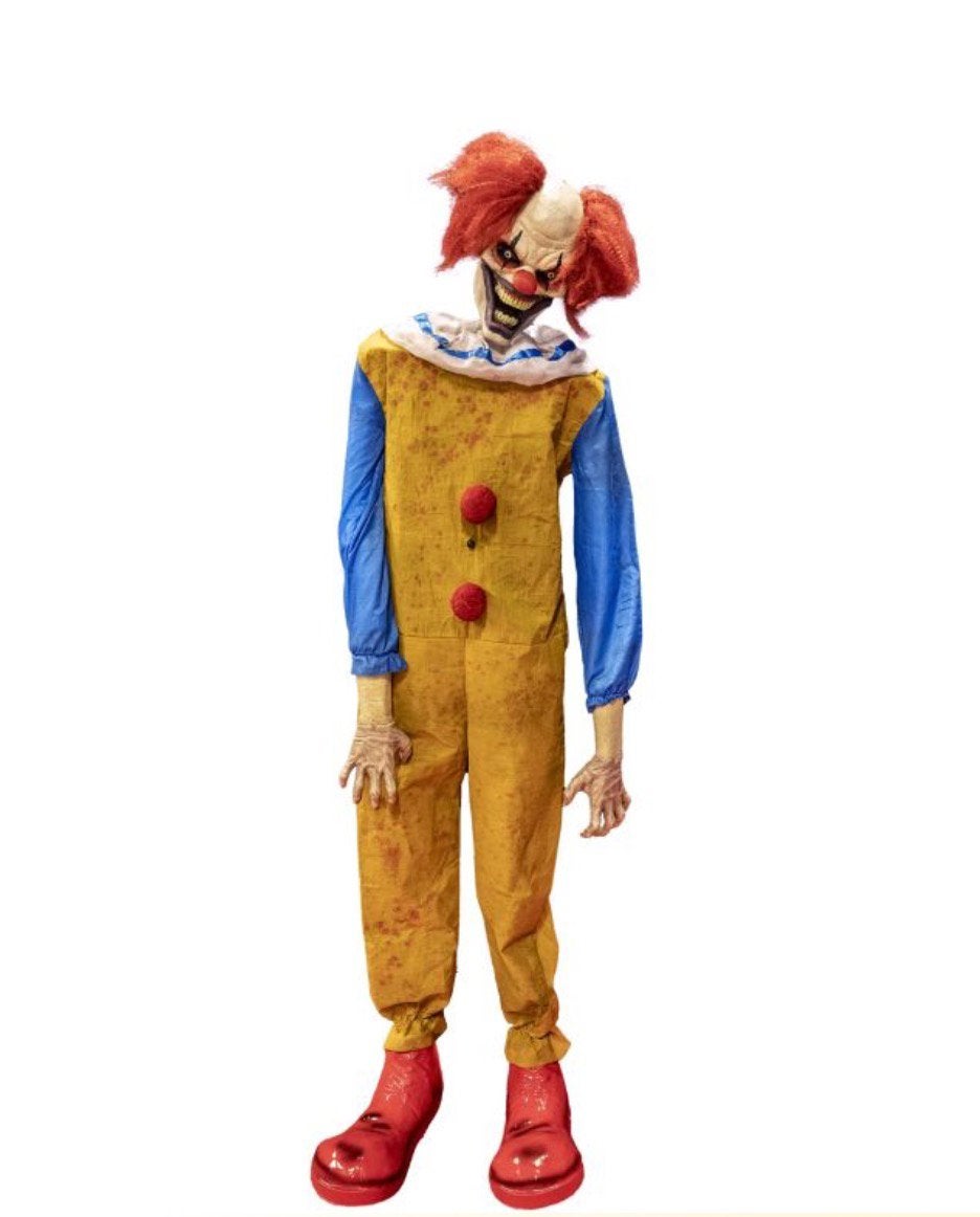 Décoration animatronic Halloween clown 185cm, Hobby & Loisirs créatifs, Enlèvement ou Envoi, Comme neuf, Décoration