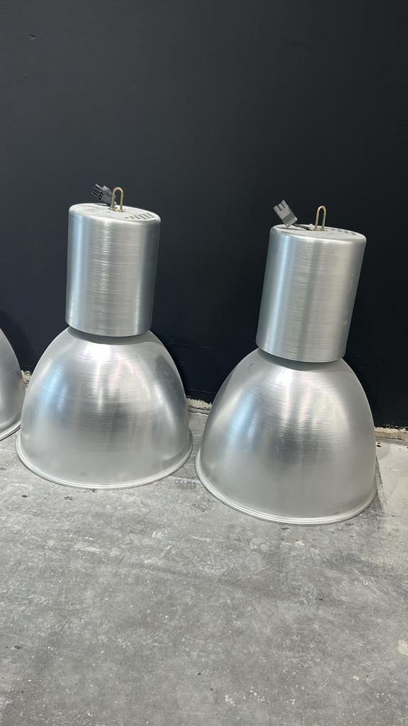 Industriële aluminium hanglampen - High Bay, Ophalen, Zo goed als nieuw