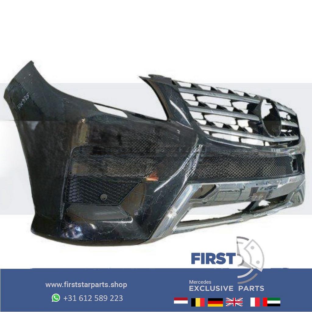 W166 ML AMG Voorbumper Mercedes M KLASSE 2011-2015 BUMPER ZW, Gebruikt, -, Voor, Ophalen of Verzenden