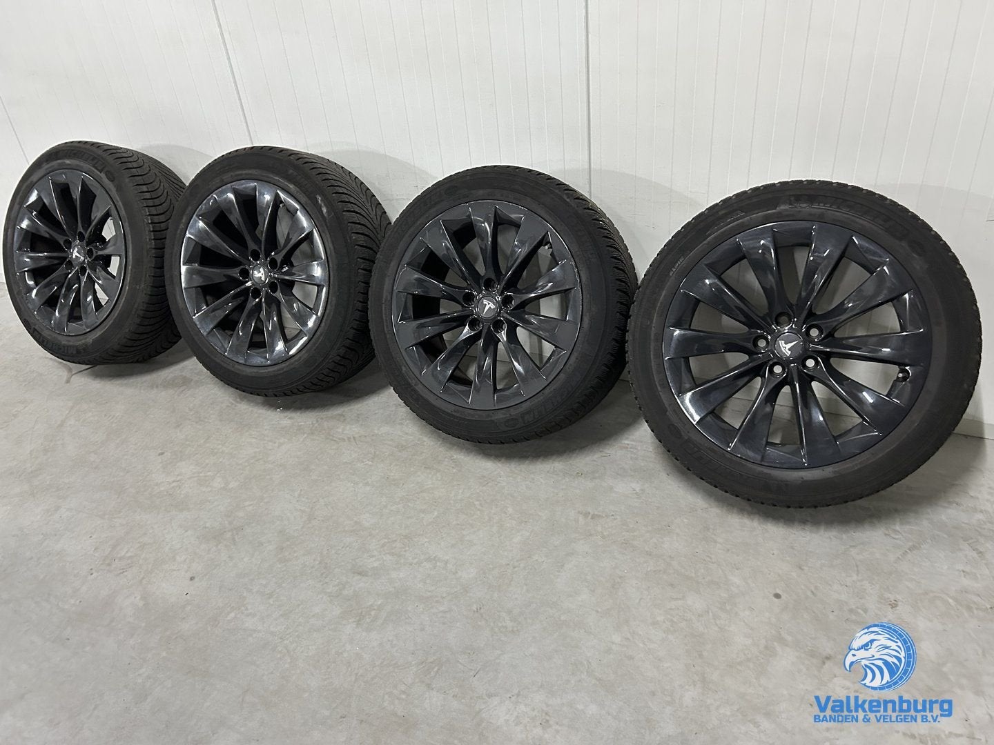 6mm! Originele Tesla Model X 20 inch antraciet velgen 5x120, Pneus et Jantes, Pneus hiver, 255 mm, Véhicule de tourisme