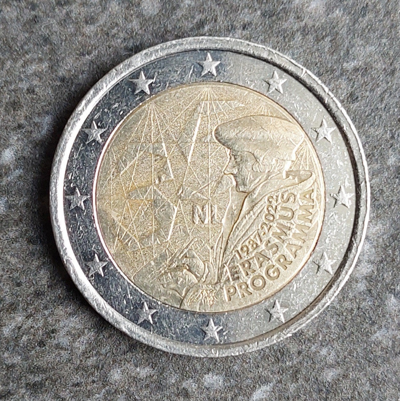 2 euro Nederland 2022 35 jaar Erasmus Programma 🇳🇱, Postzegels en Munten, Ophalen of Verzenden, Overige landen, 2 euro, Losse munt