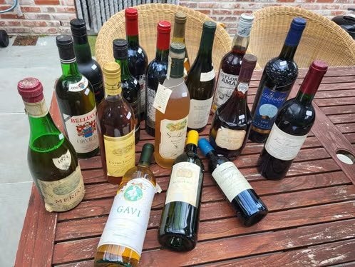Lot de vieux vins/restes de cave (17 bouteilles), Collections, Enlèvement