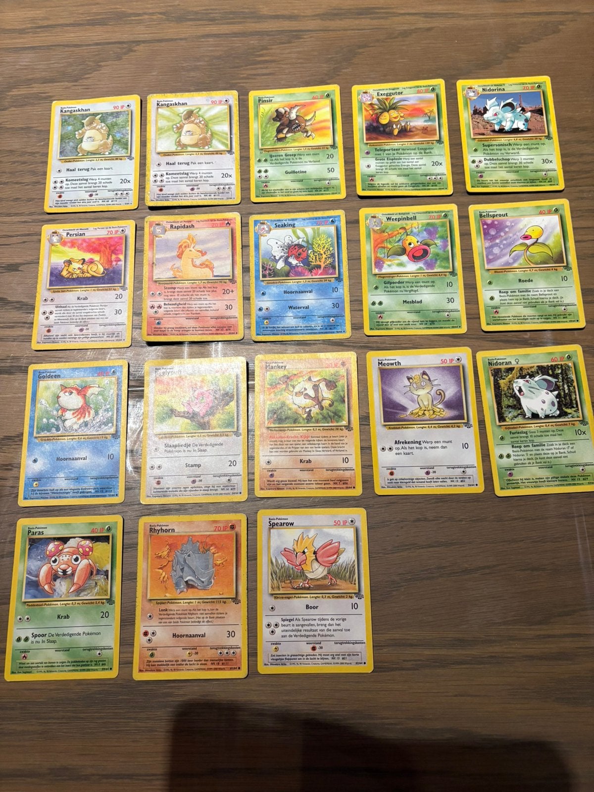 Pokemon NL jungle, Ophalen of Verzenden, Gebruikt, Meerdere kaarten