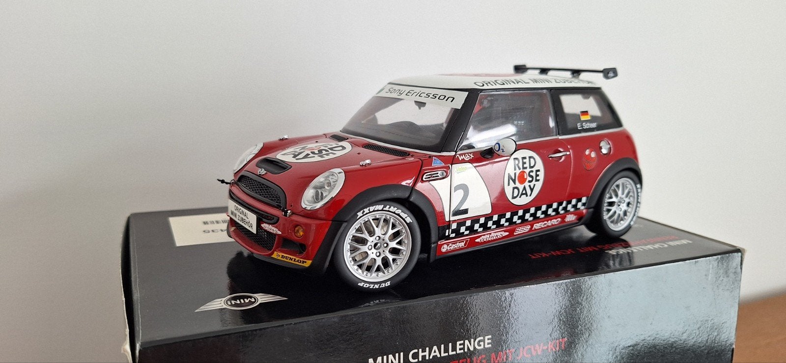 Mini Cooper S R53 Challenge miniatuurauto, Enlèvement ou Envoi, Utilisé, Voiture