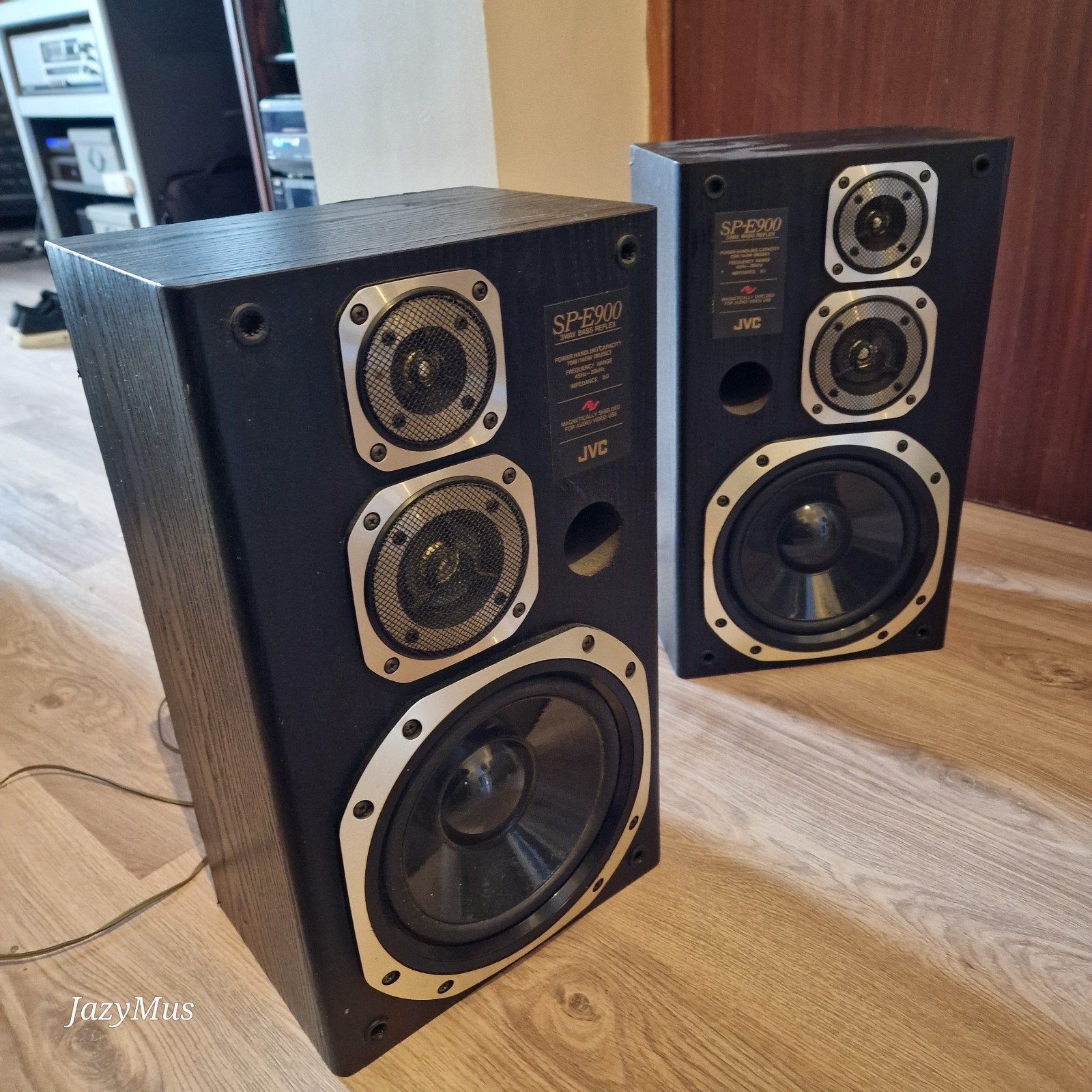 JVC SP-E900  HIFI SPEAKERS (met kabels), Audio, Tv en Foto, Luidsprekerboxen, JVC, Basreflex, Ophalen