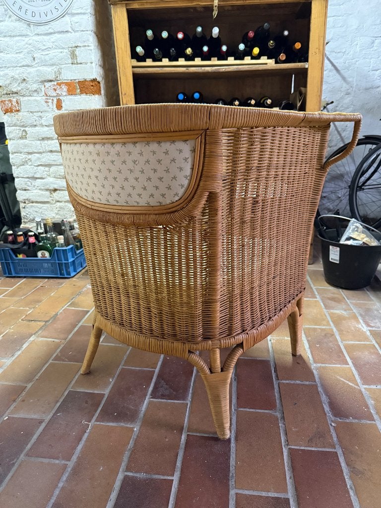 Chaises en osier et rotin, Maison & Meubles, Chaises, Utilisé, Deux, Osier ou Rotin, Tissus, Autres couleurs, Enlèvement