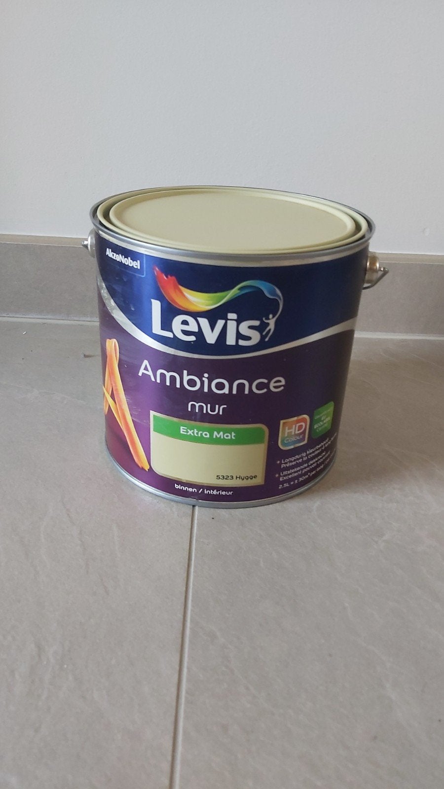 LEVIS MUURVERF HYGGE EXTRA MAT 1,5 LITER, Ophalen