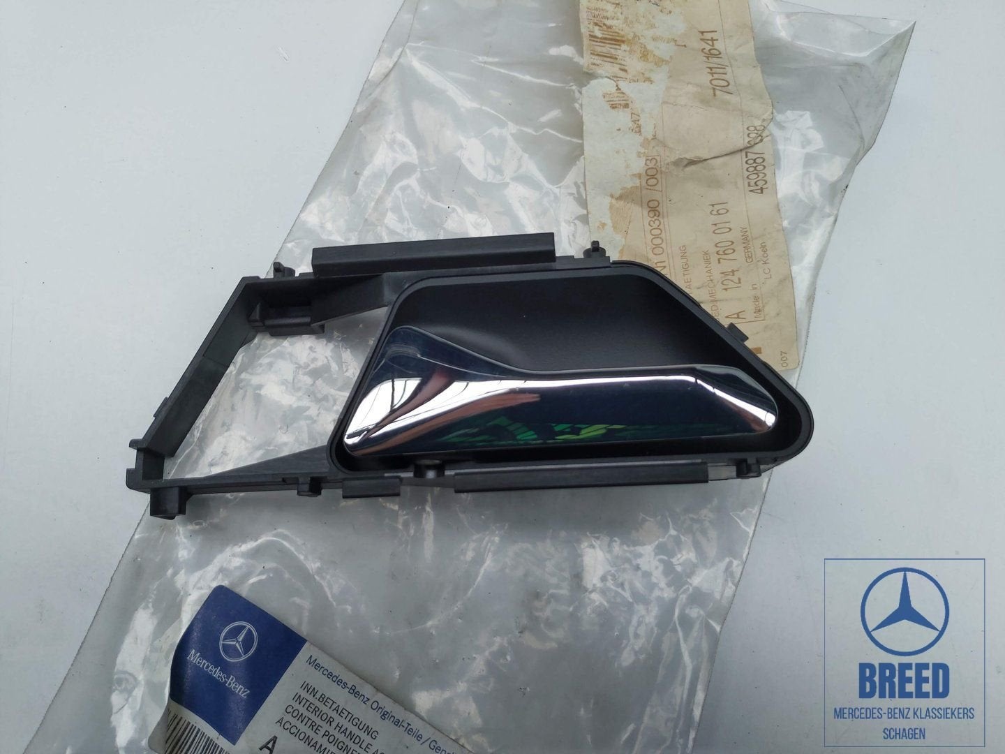 NOS deurbediening binnenzijde links voor Mercedes-Benz W124, Auto-onderdelen, -, Deur, Nieuw, Ophalen of Verzenden
