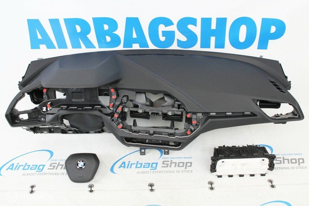 Airbag kit -Tableau de bord couture bleu BMW 1 serie F40, Enlèvement ou Envoi, Utilisé