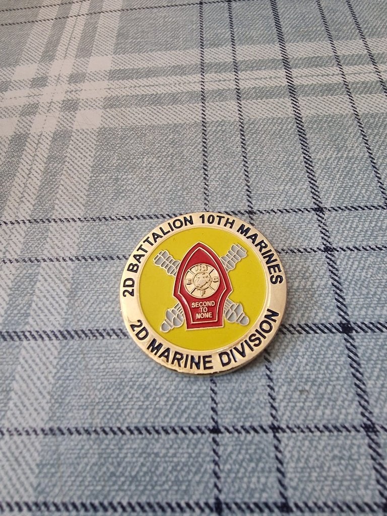 US 20 Battalion 10th Marines coin, Verzamelen, Ophalen of Verzenden, Marine, Embleem of Badge