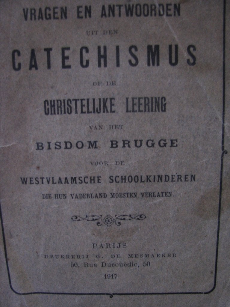 Catechismus christelijke leerling vh bisdom Brugge 1917, Boeken, Godsdienst en Theologie, Ophalen of Verzenden, Gelezen, Christendom | Katholiek