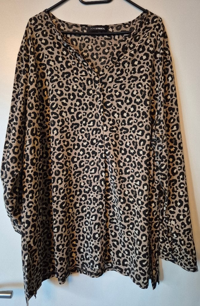 Doris Streich blouse - maat 52, Kleding | Dames, Grote Maten, Ophalen of Verzenden, Nieuw, Bruin, Blouse of Tuniek
