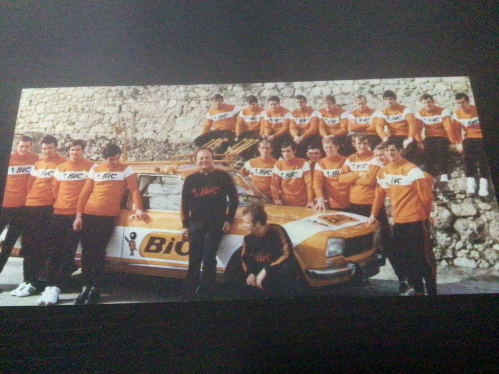 wielerkaart 1972 team bic luis ocana ,leman roger ,rosiers, Verzenden, Zo goed als nieuw