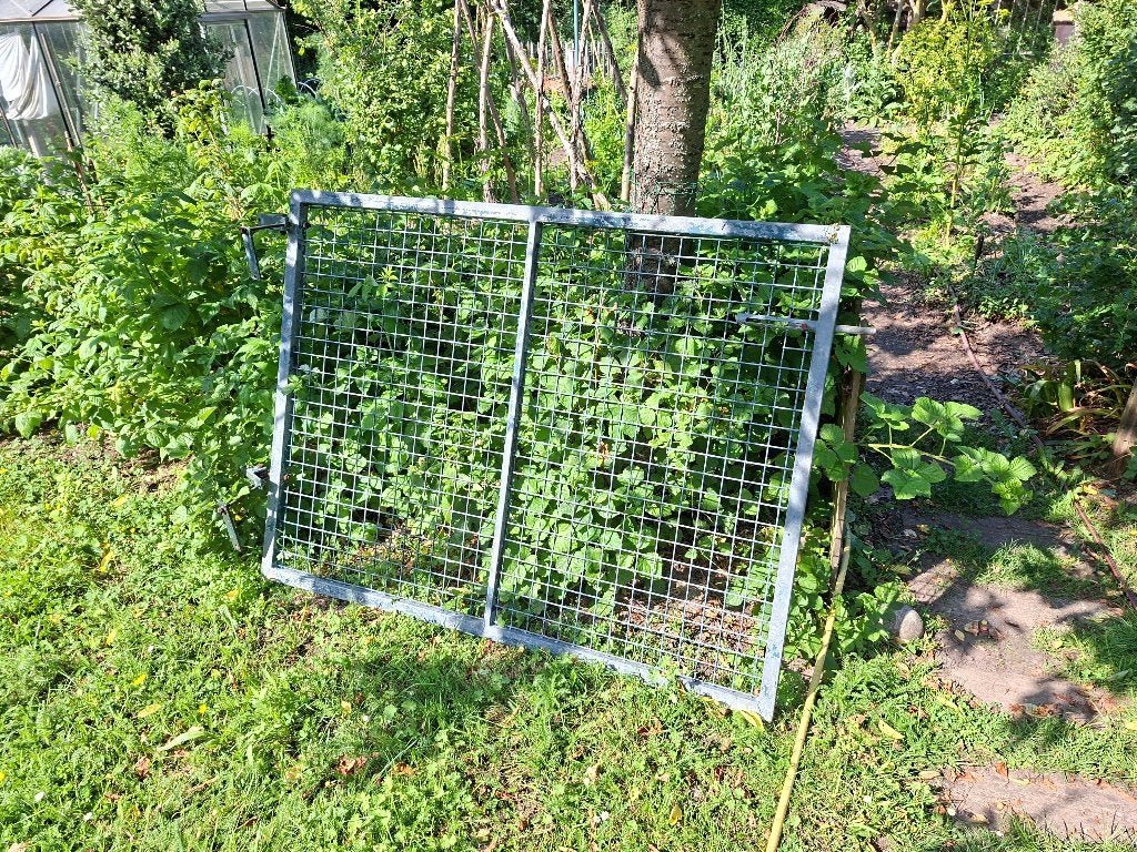 Metalen poort, Ophalen, Gebruikt, IJzer, Gaashekwerk