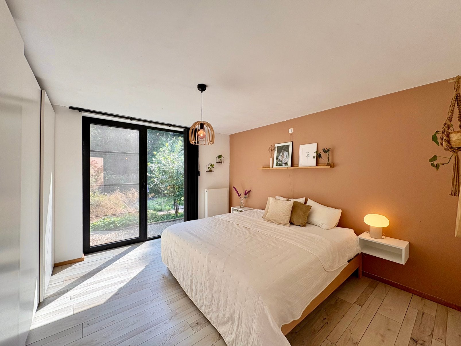 Tweepersoonsbed Auping 200 cm x 200 cm + Emma matras/topper, Immo