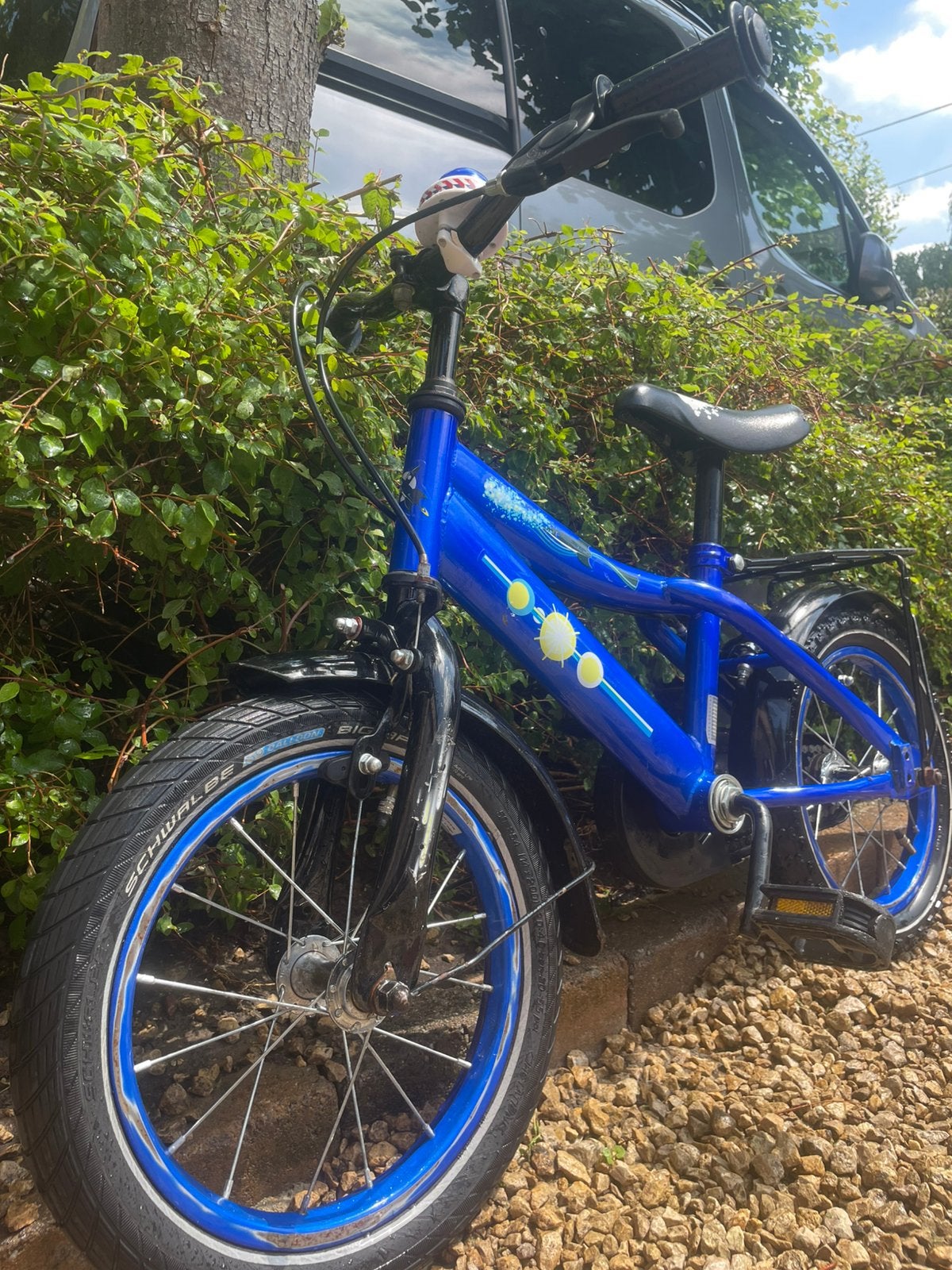 Blue Rocket 14-inch kinderfiets in goede staat, Fietsen en Brommers, Ophalen