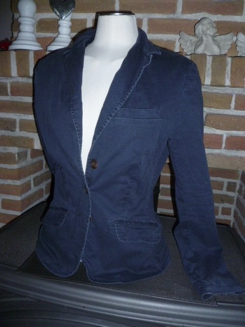 blauwe blazer Dames, H&M, medium, H&M, Ophalen of Verzenden, Maat 38/40 (M)