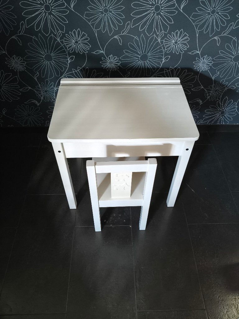 Schoolbankje, Opbergruimte, Gebruikt, Hout, Kinderbureau