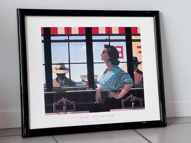 Poster JACK VETTRIANO, Ophalen, Met lijst, Rechthoekig Liggend, Zo goed als nieuw