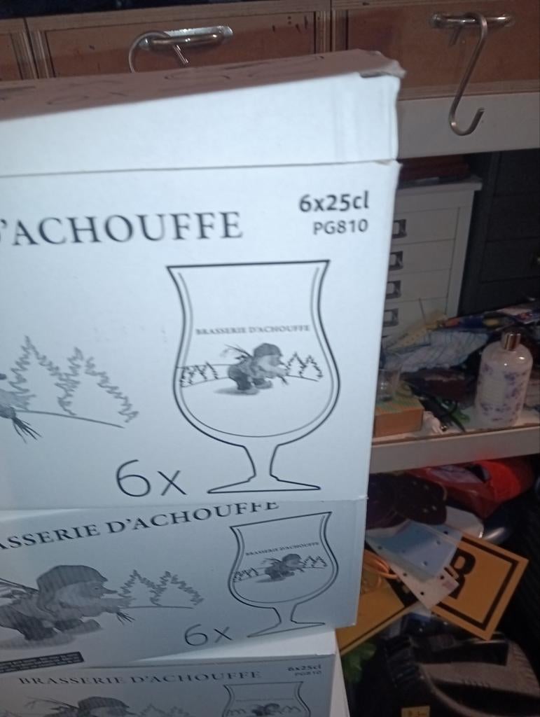 D'achouffe glazen 25 cl, Verzamelen, Ophalen