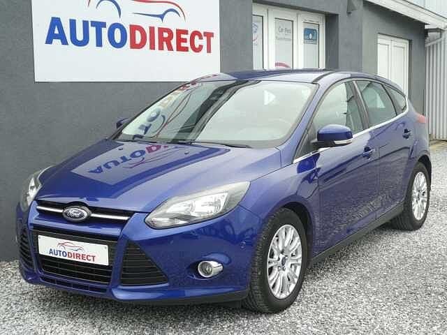 Ford Focus 1.0 EcoBoost Titanium Airco, PDC **GARANTIE 1, Focus, Zwart, Blauw, Bedrijf