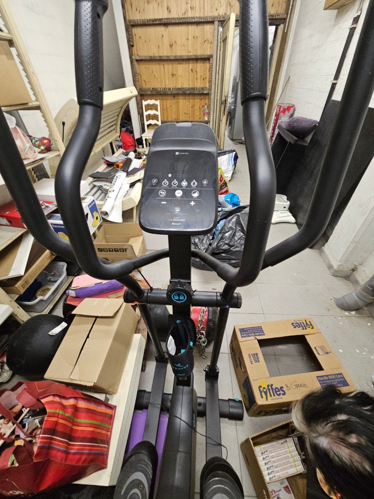 Domyos hometrainer, Ophalen