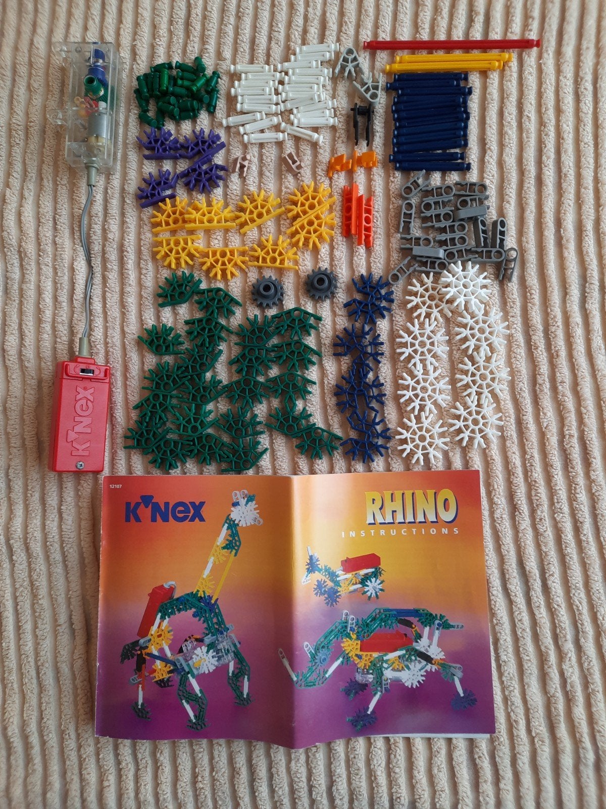 K´NEX  Rhino 12107 met motor Van 1996, Kinderen en Baby's, Ophalen of Verzenden