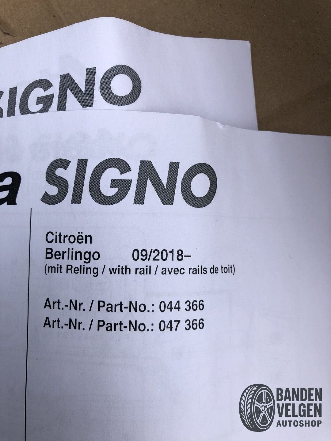 Citroen Berlingo, Peugeot Partner Na 09-2018 Dakdragers met, -, -, Nieuw, Ophalen of Verzenden
