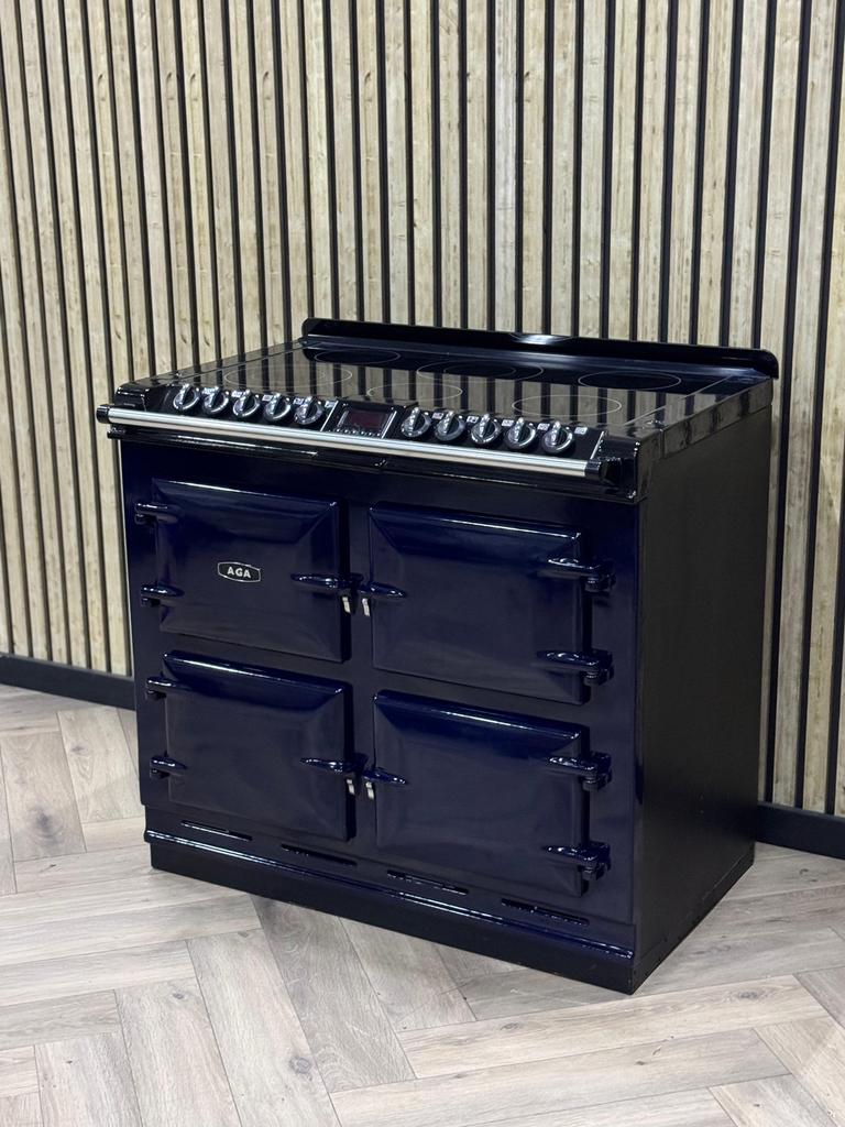 AGA Six Four 100cm Keramisch Fornuis + Volledig Elektrisch, Ophalen of Verzenden, Grill, Elektrisch, 5 kookzones of meer