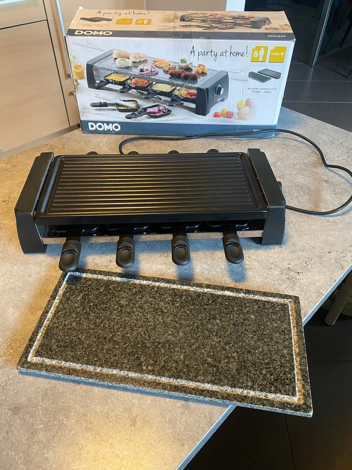 Gourmet/ steengrill set, Ophalen, Gebruikt