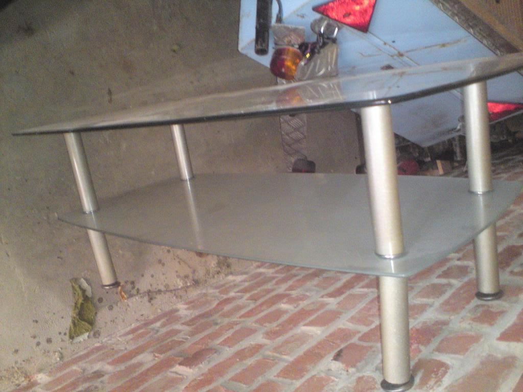 Salontafel glas, Ophalen, Minder dan 50 cm, Gebruikt, 50 tot 100 cm