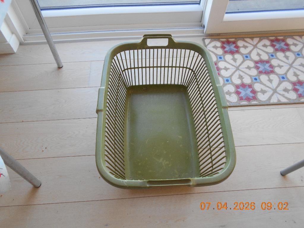 manne a linge verte, Maison & Meubles, Enlèvement, Utilisé, Vert