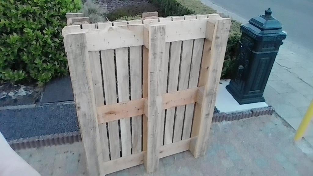 2 europalletten MOETEN WEG, Doe-het-zelf en Bouw, Ophalen, Gebruikt, Pallet, Minder dan 200 cm