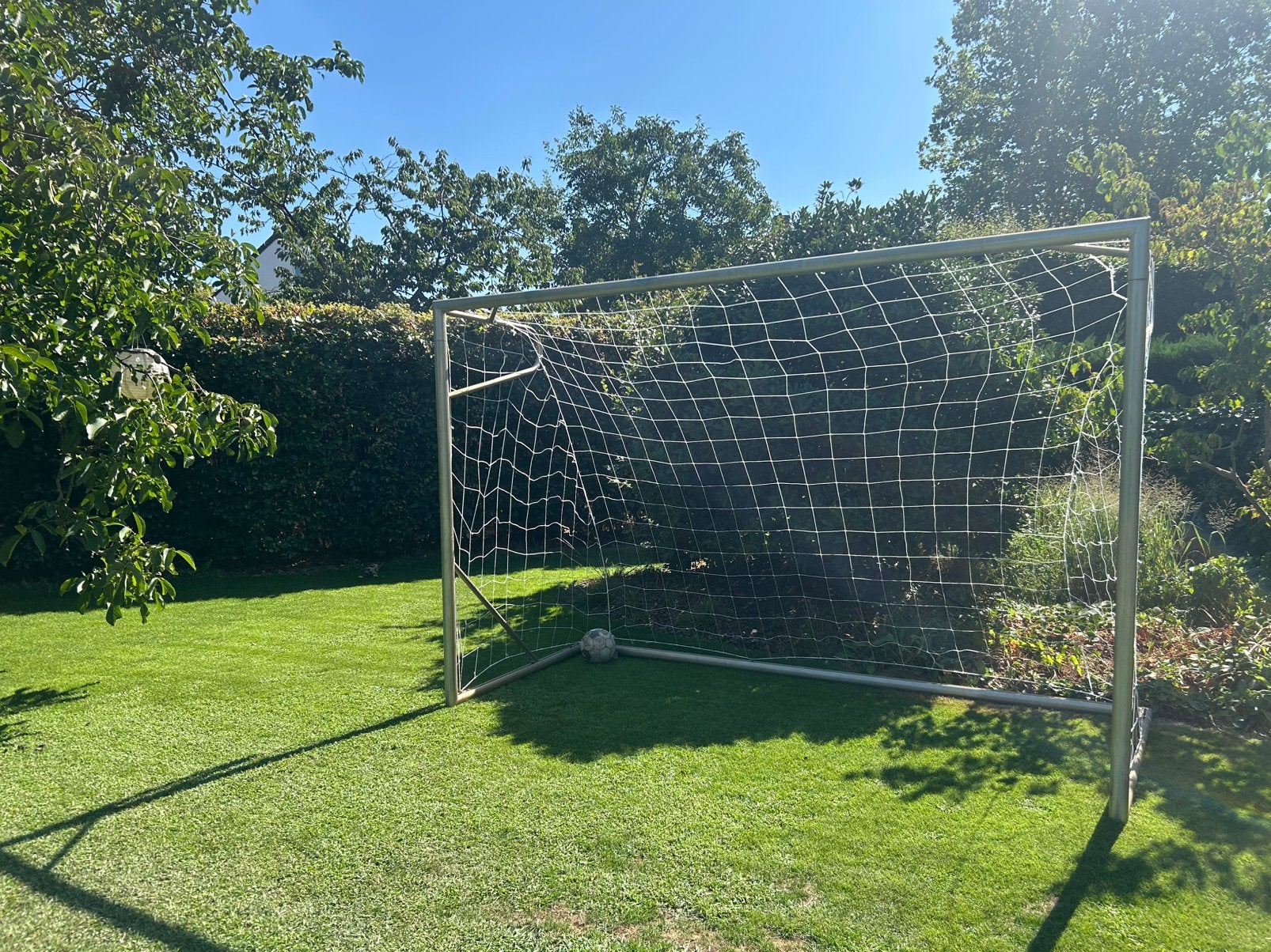 Voetbalgoal 300x250 cm - aluminium, Sport en Fitness, Voetbal, Ophalen, Gebruikt, Clubaccessoires