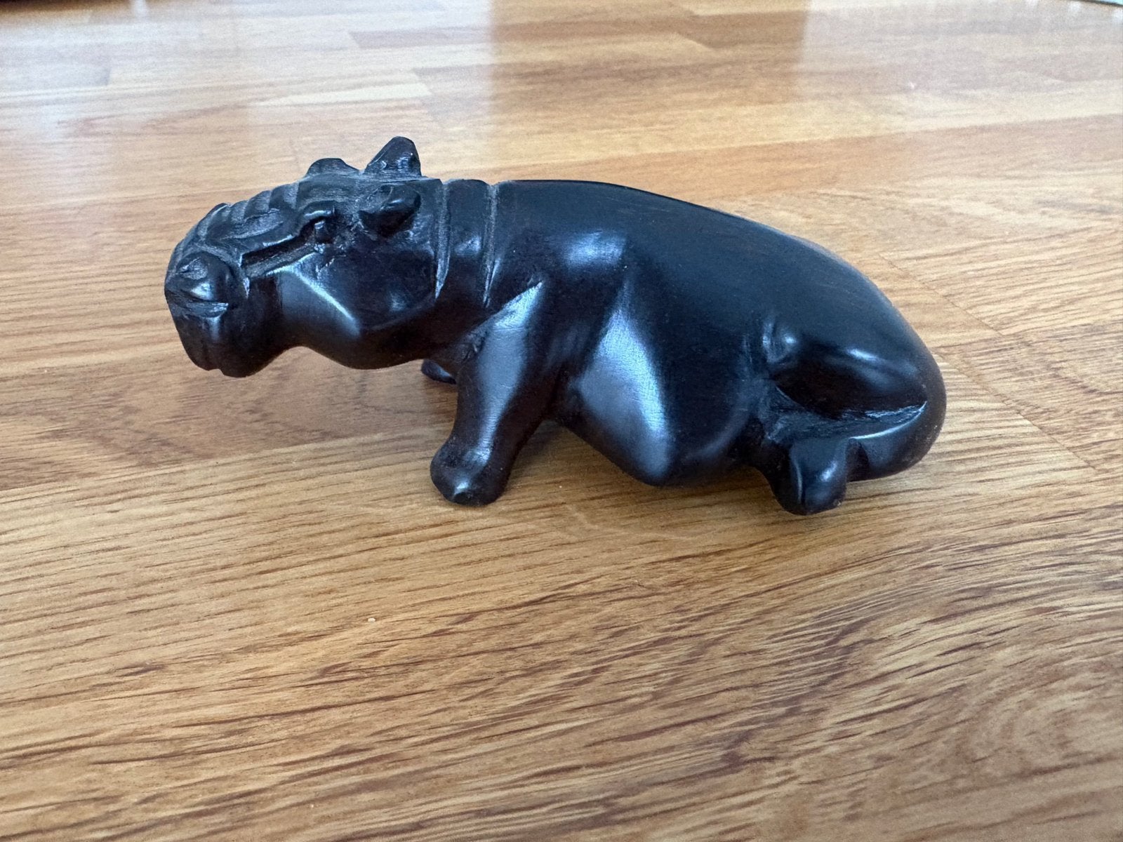 Article de déco hippopotame en ébène?, Enlèvement ou Envoi, Comme neuf, Animal