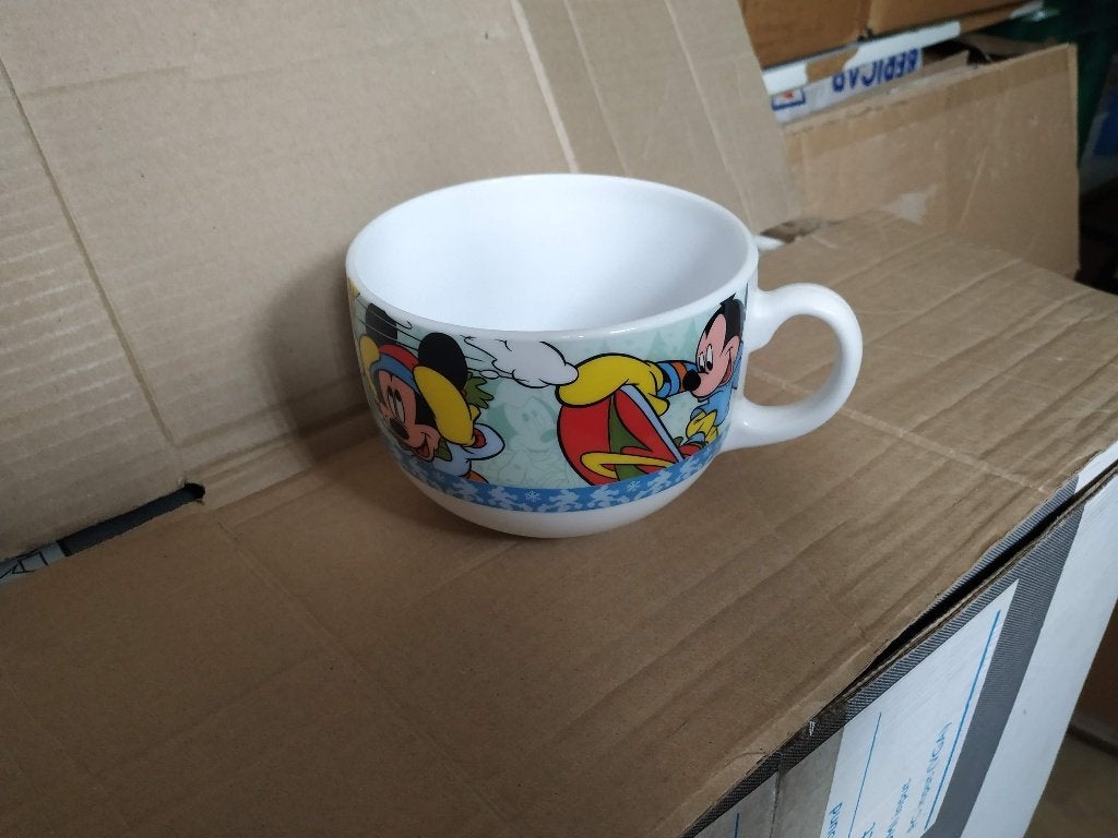 grote zware keramieken nieuwe mickey kop voor bv soep..., Huis en Inrichting, Keuken | Servies, Ophalen of Verzenden, Nieuw