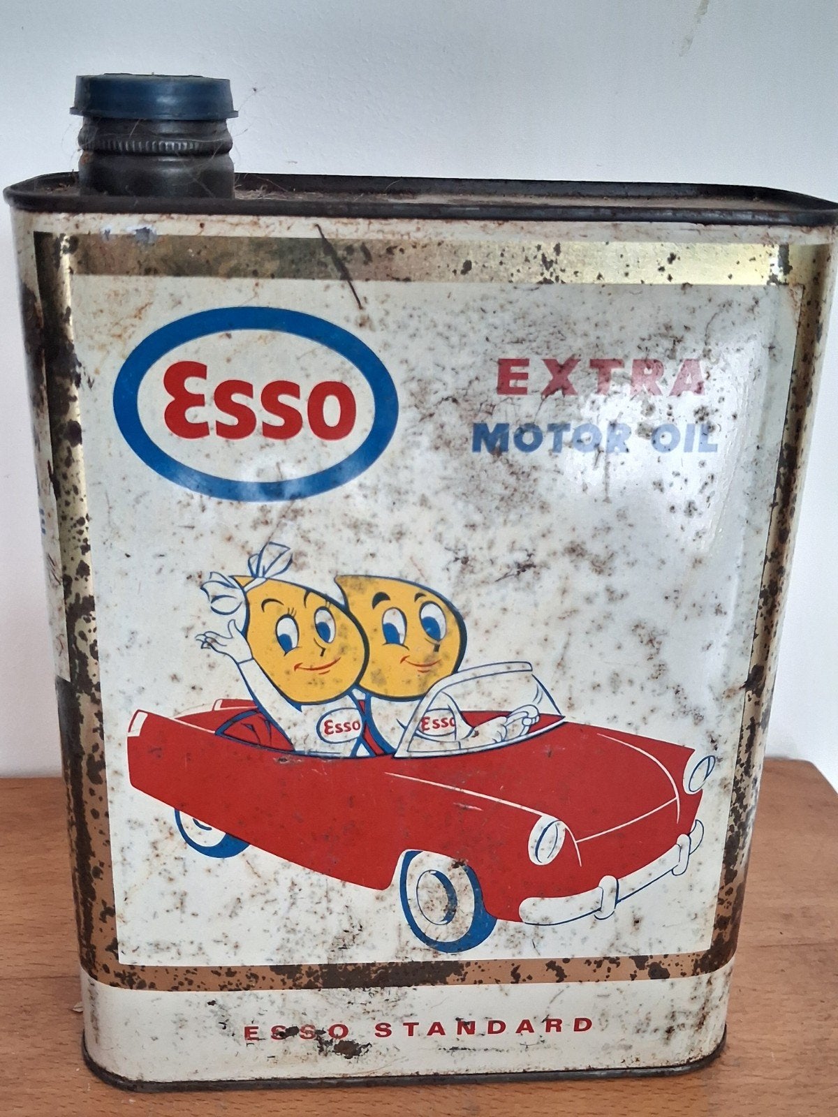 Vintage olieblik ESSO, Ophalen of Verzenden, Gebruikt