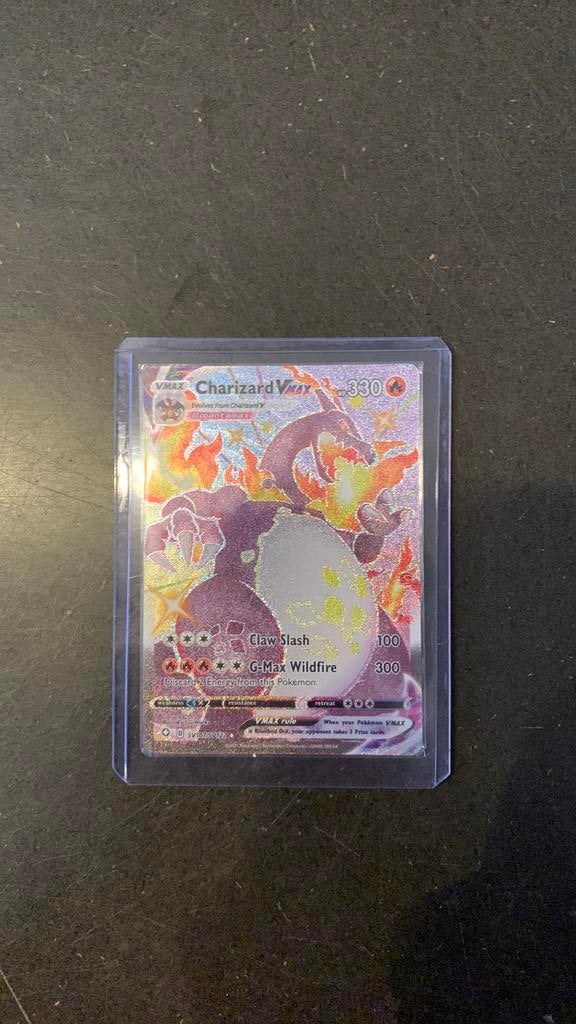 Charizard Vmax Shining Fates, Hobby en Vrije tijd, Ophalen of Verzenden, Zo goed als nieuw, Losse kaart