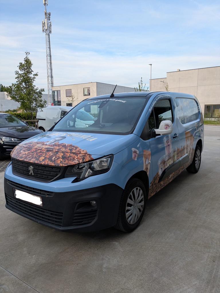 Peugeot PARTNER 1.6 HDI 2019, Auto's, Voorwielaandrijving, Stof, Zwart, Bedrijf