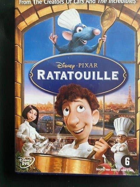 Ratatouille  DVD van Disney  -  Pixar   Nieuwstaat, Europees, Bonusmateriaal, Animatie, Nederlands