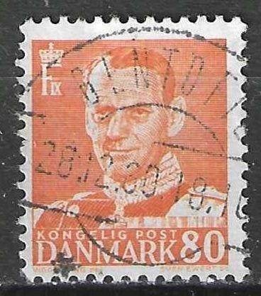 Danemark 1948/1953 - Yvert 331A - Roi Frédéric IX (ST), Timbres & Monnaies, Envoi, Danemark, Affranchi